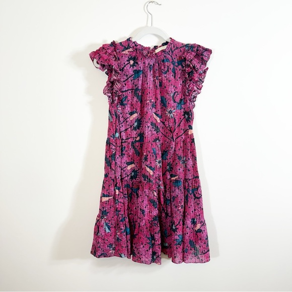 Ulla Johnson Denia Mini Dress Pink Floral - Picture 3 of 6